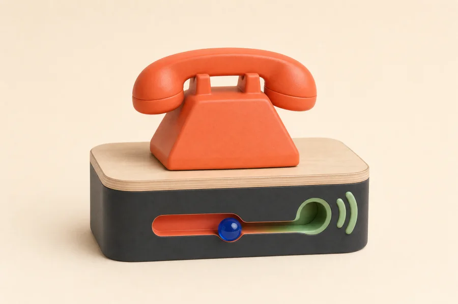 WhatsApp AI agent sculpture